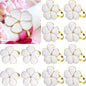 Patelai Set of 200 White Flower Napkin Rings Bulk Gold Napkin Ring Holders | by Patelai