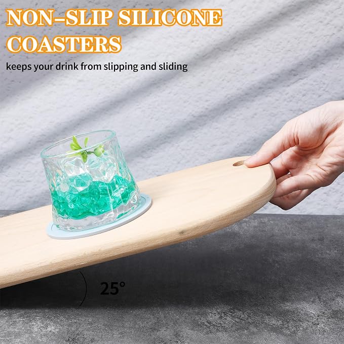 4pcs Silicone Coaster, Round Silicone Coasters - Image 5