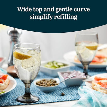 Libbey Classic Smoke Goblet Beverage Glasses, Smoothies & More - Image 4