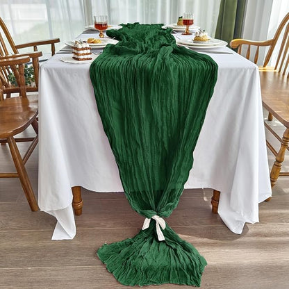 IVAPUPU Emerald Green Table Runner 120 Inch - Image 3