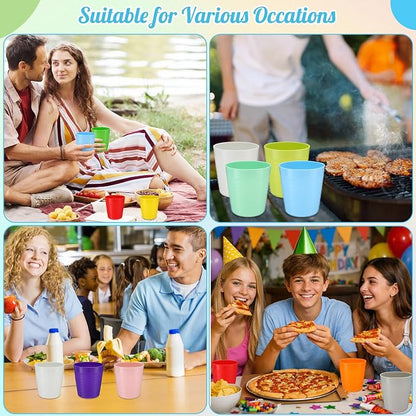 Eccliy 36 Pcs Kids Cups Bulk, 8 oz Plastic Toddler Drinking Cups Unbreakable - Image 6