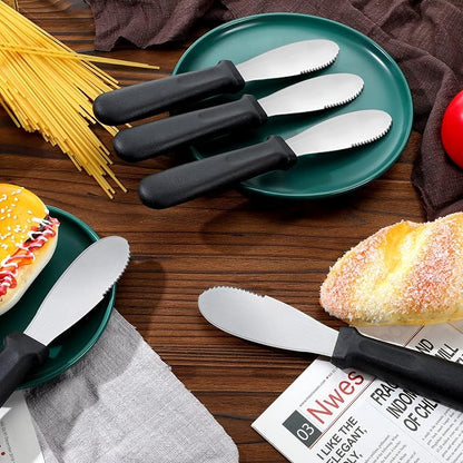 12 Pcs Butter Spreader Knives Wide Blade Stainless Steel Cheese Spreader Knife - Image 6
