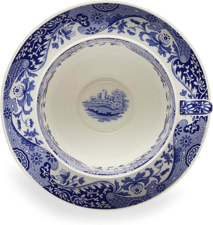 Portmeirion Spode Blue Italian Teacup and Saucer, 20-ounce Capacity, Jumbo Tea - Image 5