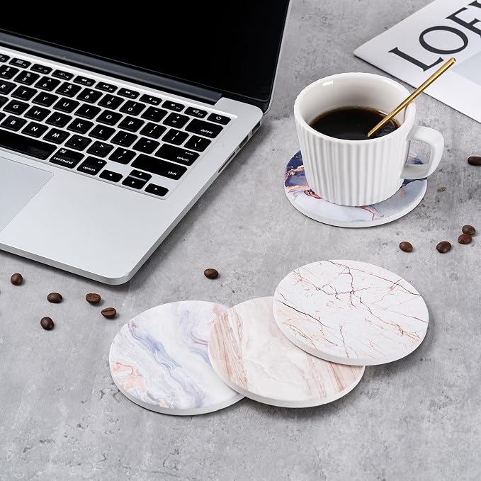 6Pcs Absorbent Coasters Set - Image 6