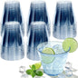 Glowserve 9 OZ Blue Disposable Plastic Cups Cocktail Cup 150 Pack | Fancy by glowserve