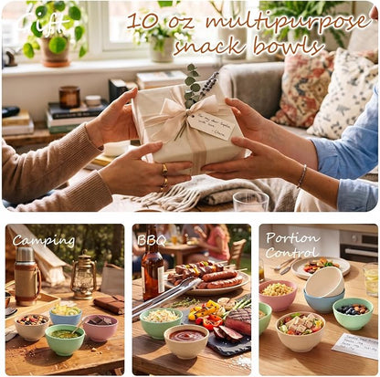 PYRMONT Small Bowls 10 Oz Wheat Straw Bowls Set of 8 Unbreakable Bowls - Image 8