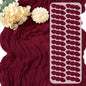 30 Pack Burgundy Cheesecloth Table Runner 17 x 108 inch Cheese Cloth Table by Yorcari