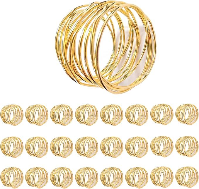 Gold Napkin Rings by FORESRUM