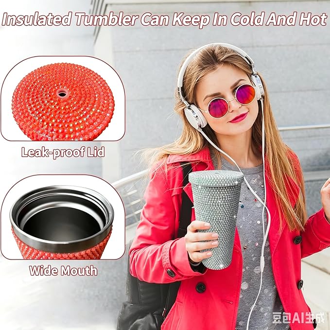 26oz Bling Rhinestone Tumbler - Image 3