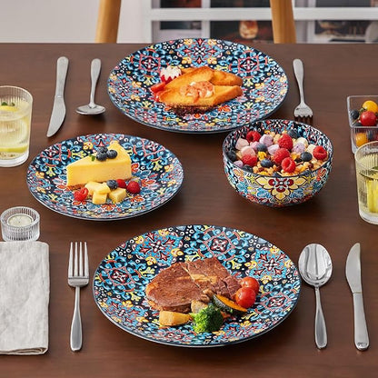vancasso 12 Pieces Dinnerware Sets, Porcelain Dishes Set - Image 5