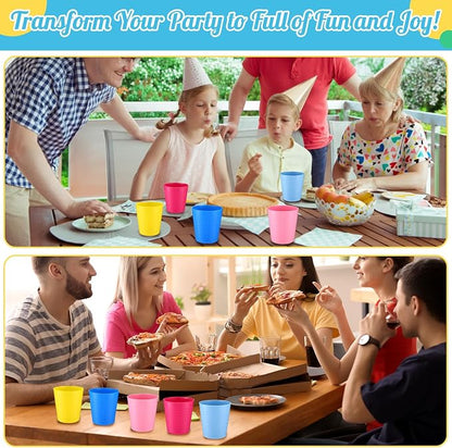 Eccliy 36 Pcs Kids Cups Bulk, 8 oz Plastic Toddler Drinking Cups Unbreakable - Image 5