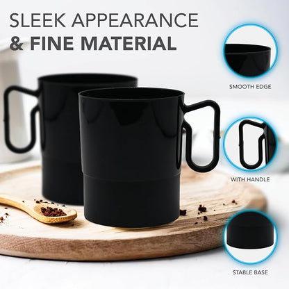 Party Essentials 8-Ounce Hard Plastic Coffee Cup/Tea Mug - Image 6