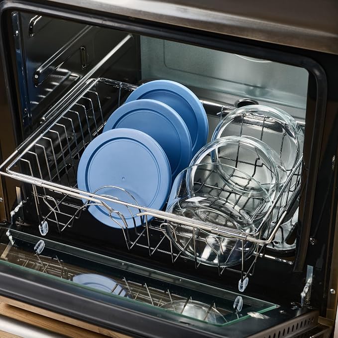 6-Piece Glass Food Storage Containers Set | 4-Cup, Leakproof | Microwave - Image 5