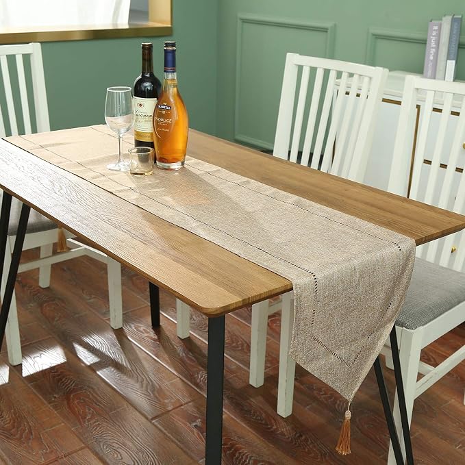 Tosewever Decorative Linen Table Runner - Image 8