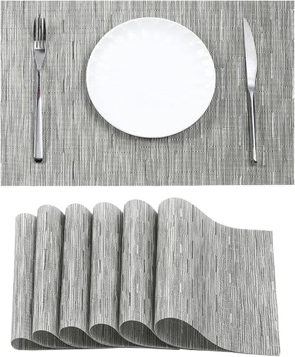 Leetaltree Silver Placemats Set of 6 by Leetaltree-ArtatEveryTable