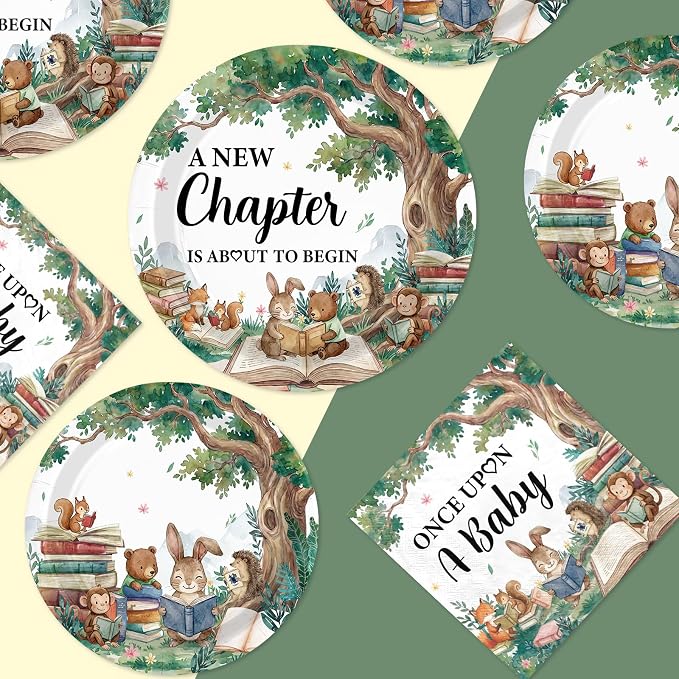 250Pcs Storybook Baby Shower Party Supplies - Image 8