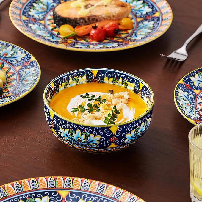 vancasso 12 Pieces Dinnerware Sets, Porcelain Dishes Set - Image 8