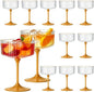 12PCS Plastic Martini Glasses, Unbreakable Reusable Champagne Coupe, Removable by Unknown