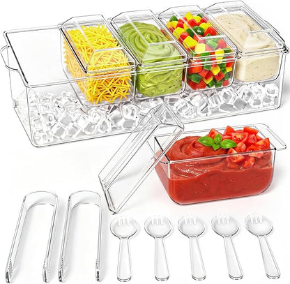 ARSTPEOE Condiment Tray, Chilled Condiment Server, Bar Accessories on Ice | by ARSTPEOENeatChic