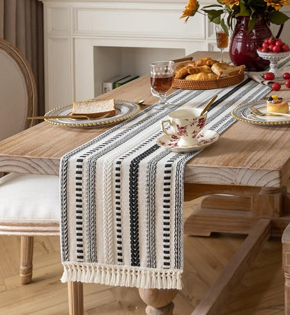 Caflife Boho Table Runner 90 Inchs Long, Dining Room Home Decor - Image 6