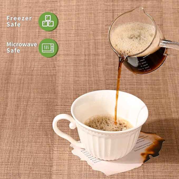 Espresso Double Spout Glass Coffee Cups - 75ML/2.5OZ Clear Borosilicate Glass - Image 7