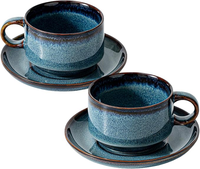 Ceramics 10oz Cappuccino Cups by MIKIGEY