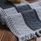 Macrame Table Runner Grey Boho Table Runners by AlynsehomCreateaBetterLife