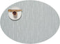 Chilewich Bamboo Placemats Set of 4 - Woven Oval Placemats - Reusable, Stain-Resistant, Indoor/Outdoor Tabletop Protection - 19" x 14" - Seaglass