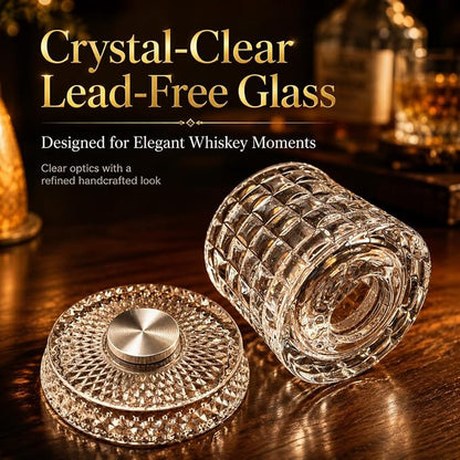 Spinning Whiskey Glasses, Rotating Glass, - Image 4