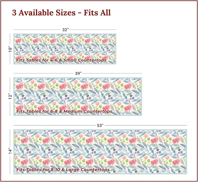 Heat Resistant Table Runner, 53 x 14 Inch - Image 4