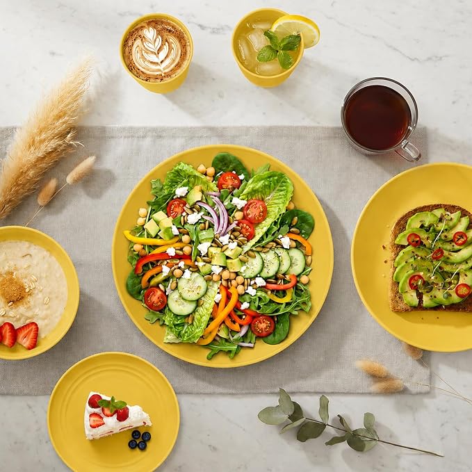 40 Piece Wheat Straw Dinnerware Sets - Image 4