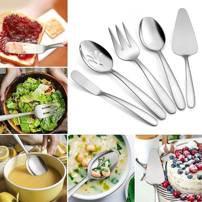 LIANYU 45-Piece Heavy Duty Silverware Set - Image 3
