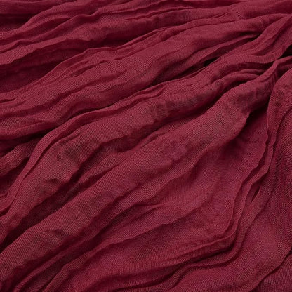 6 Pack Burgundy Cheesecloth Table Runner 35 x 120 Inch | Boho Gauze Fabric - Image 5