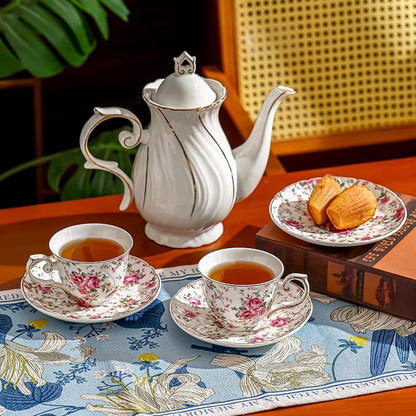 Agyiuns tea cups and saucers ceramic coffee mug 6oz - Image 7
