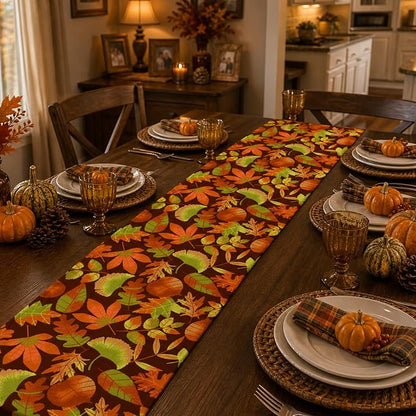 Fall Decor - Autumn Leaves Table Runner | Fall Decorations - Image 4