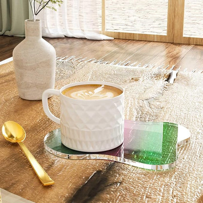 Acrylic Coaster Decorative Plates, Irregular Bar Drink Coaster - Image 7