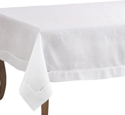 SARO LIFESTYLE Hemstitched Border Tablecloth by SaroLifestyle
