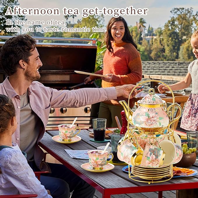 20 Pieces Porcelain Tea Set - Image 6