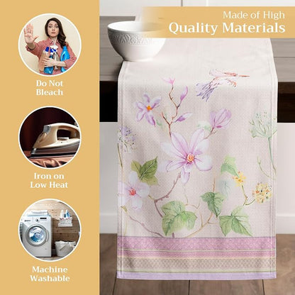 Maison d' Hermine Table Runner 100% Cotton 14.50" x 108" | Table Runners 108 - Image 3