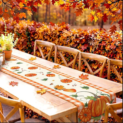 Gilprop 3 Pcs Holiday Table Runners Seasonal Tablecloth, 13x72 Inch | Farmhouse - Image 2
