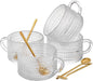 ZOOFOX Set of 4 Glass Coffee Mugs, 14 Oz Clear Glass Cups by zoofox