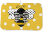 Yellow Bee Dish Drying Mat for Kitchen Counter 18x24 Inch Polka Dots Dish by Unknown
