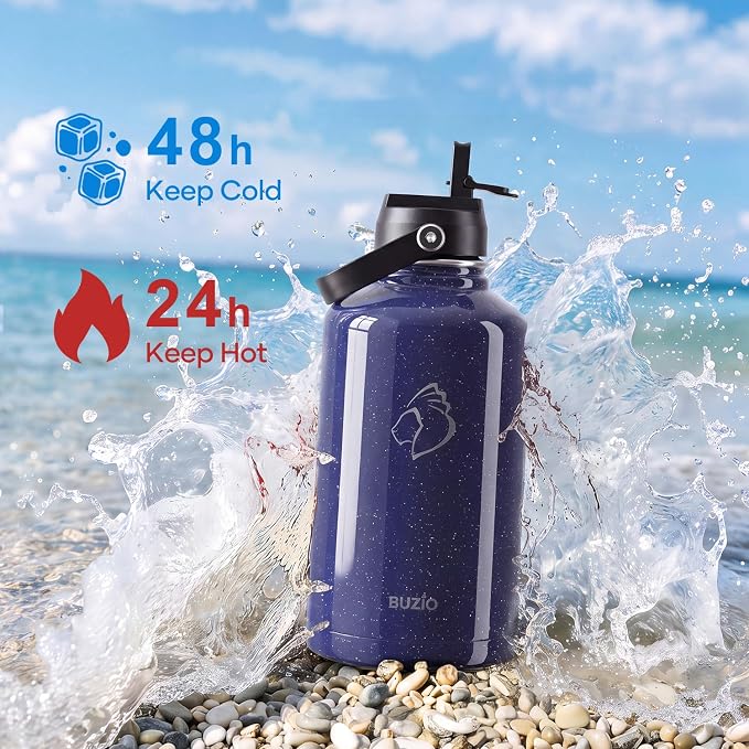 BUZIO 64 oz Insulated Stainless Steel Water Bottle - Image 2