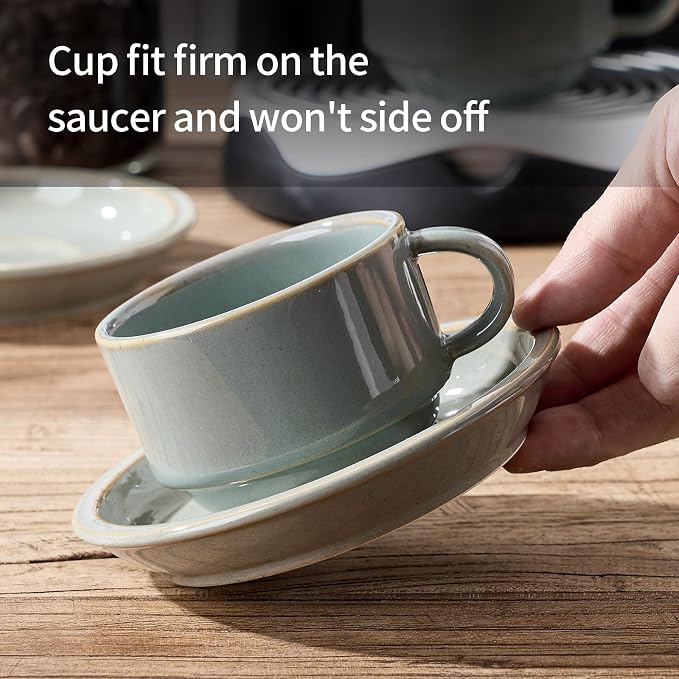 JIEMEI HOME Porcelain Stackable Espresso Cups - Image 4