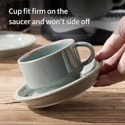 JIEMEI HOME Porcelain Stackable Espresso Cups - Image 4