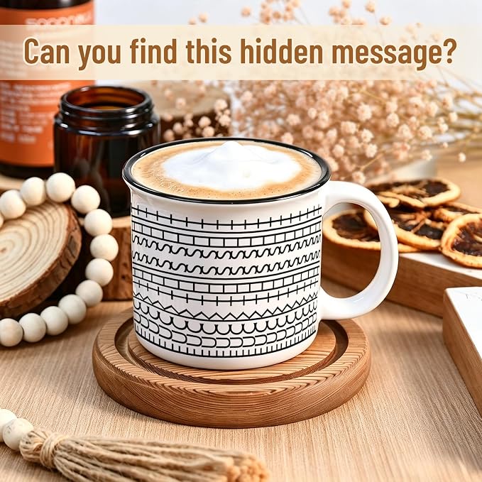 YHRJWN 15 Oz Hidden Message Coffee Mug – Funny F This S Ceramic Cup - Image 3