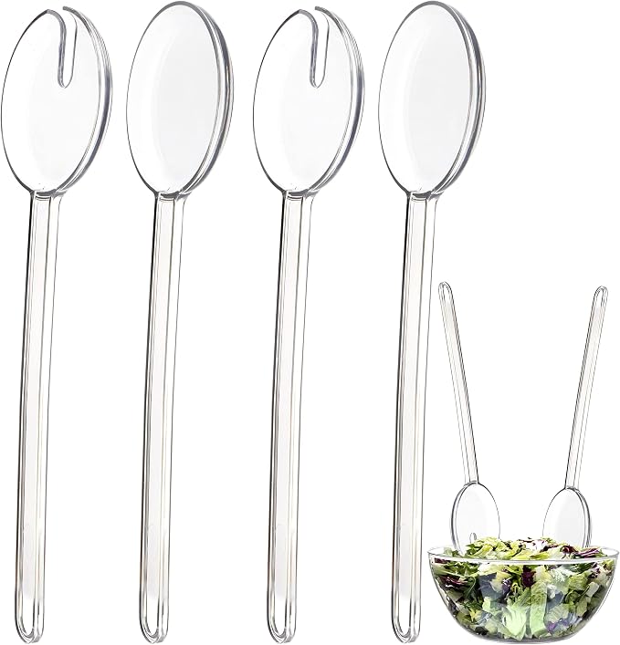 Youngever 4 Pieces 12.8 Inch Plastic Salad Servers by Youngever