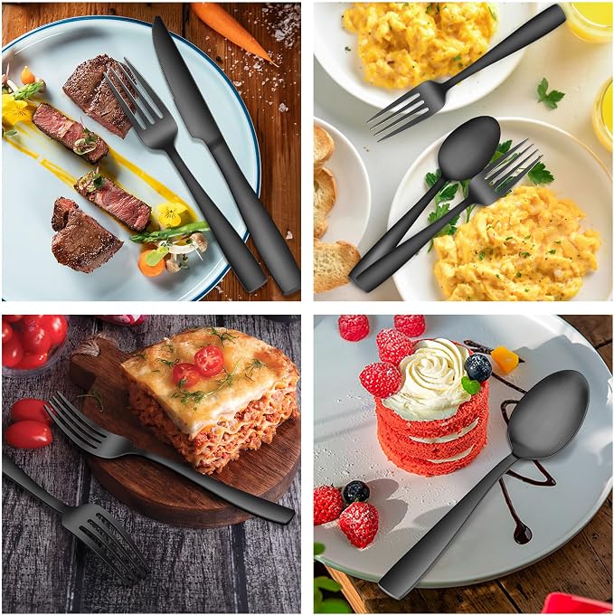 E-far Matte Black Silverware Set - Image 5