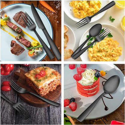 E-far Matte Black Silverware Set - Image 5