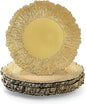Coloch Set of 12 Gold Charger Plates, Home Dinner Use by Coloch